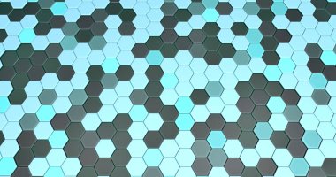 geri çekilebilir altıgen 3d döşemeli arkaplan