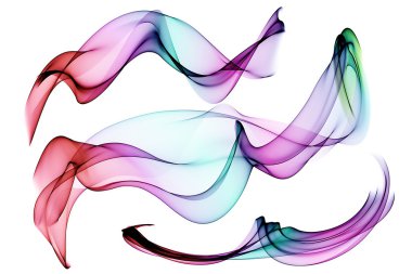 soyut renkli dalgaları