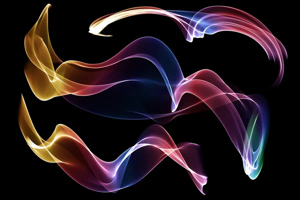 Conjunto abstracto colorido olas —  Fotos de Stock