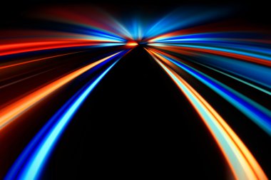 Gece yolunda hız hareketi