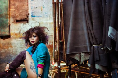 çekici genç Asyalı kız 