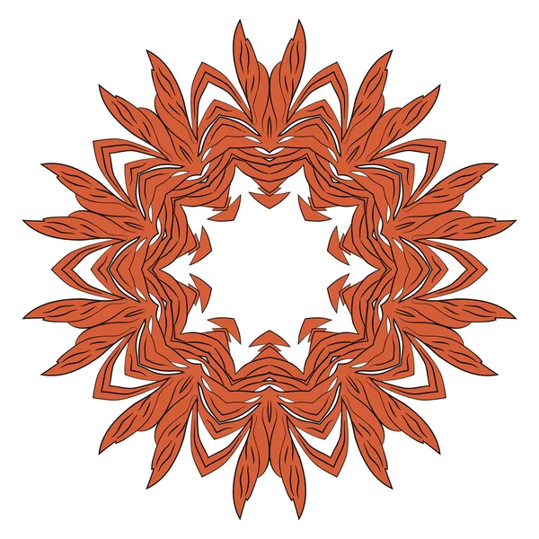 Primitive motif moderne rouge simple — Image vectorielle