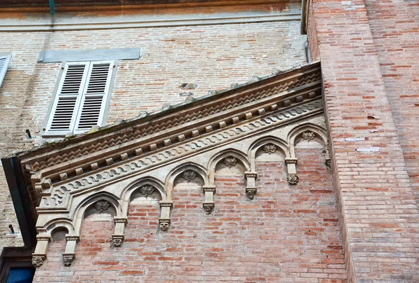 Details architecture of city Senigallia. Cathedral — Stock Photo, Image