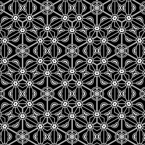 Primitive simple grey retro lace pattern with flowers and circles. — Stock Photo, Image