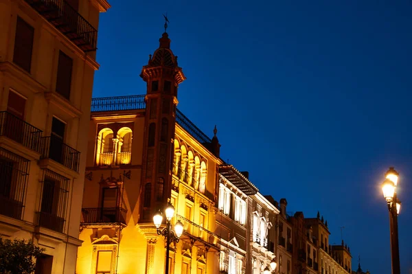 Historic Buildings Monuments Seville Spain Architectural Details Stone Facade Museums — Stock Fotó