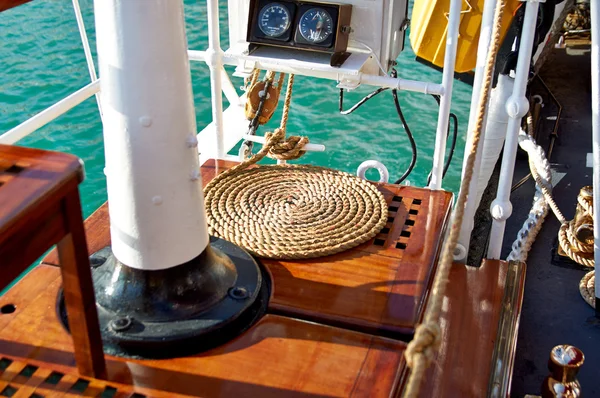 Gemi deniz parçalar. Yelkenli — Stok fotoğraf