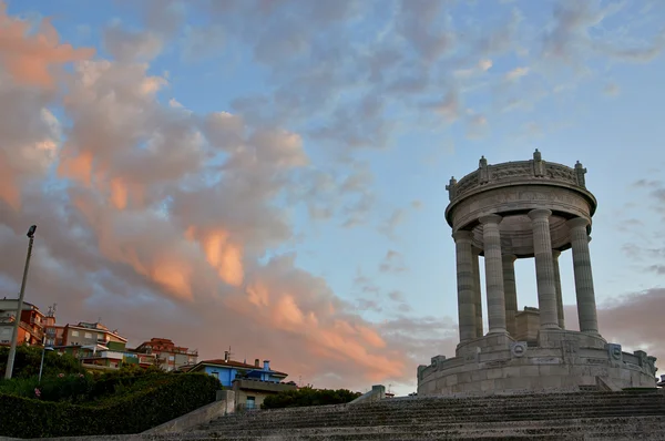 Passeto apus de soare Ancona Italia — Fotografie, imagine de stoc