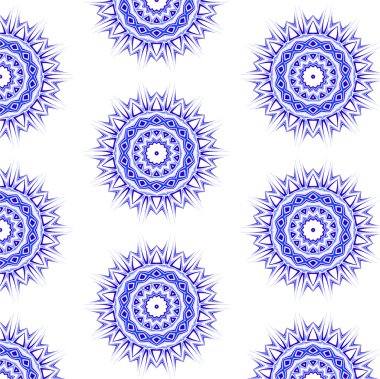 Dantel çiçek renkli etnik süsleme seamless modeli