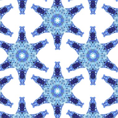 Dantel çiçek renkli etnik süsleme seamless modeli