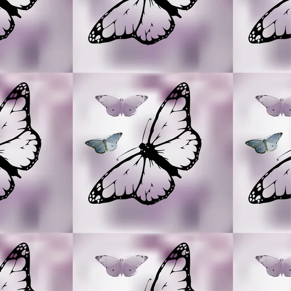 Ensemble papillon monarque avec les ailes ouvertes — Image vectorielle
