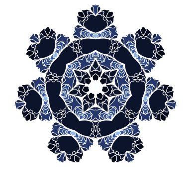 dantel çiçek renkli etnik süsleme