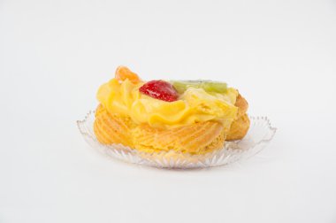 Farklı meyve ile lezzetli tatlı pasta