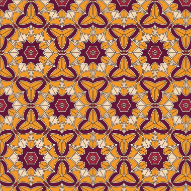 Vintage renkleri tuğla oluşan geometrik arka plan