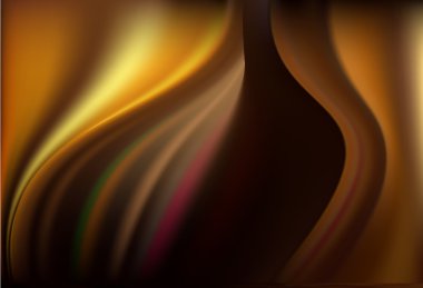 Koyu çikolata kahverengi zemin yumuşak kıvrımları ile