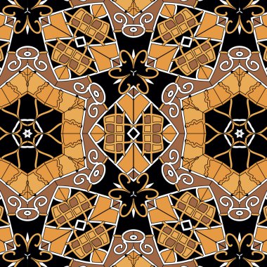 Arka plan süsleme geometrik vintage sorunsuz