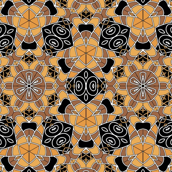 Abstracte achtergrond sieraad geometrische vintage naadloze — Stockvector