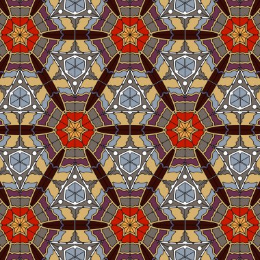 dantel çiçek etnik süsleme seamless modeli