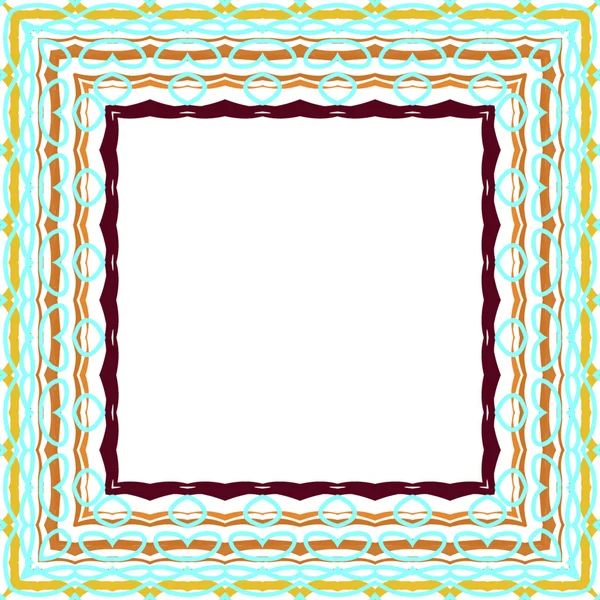 Ornamental Frame for photo with abstract elements — Stock Vector
