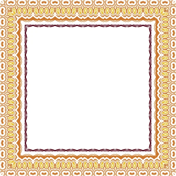 Ornamental Frame for photo with abstract elements — Stock Vector