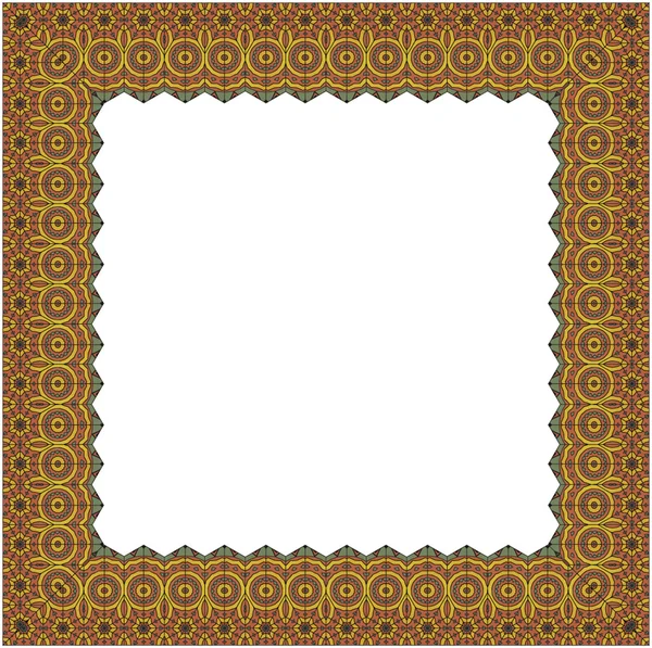Ornamental Frame for photo with abstract elements — Stock Vector