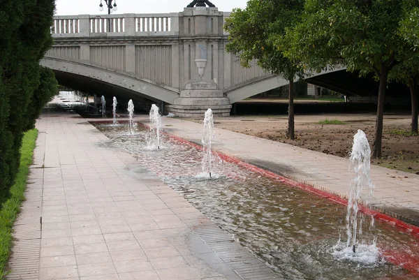 Turia stadspark in Valencia, Spanje — Stockfoto