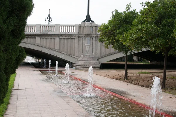 Turia stadspark in Valencia, Spanje — Stockfoto