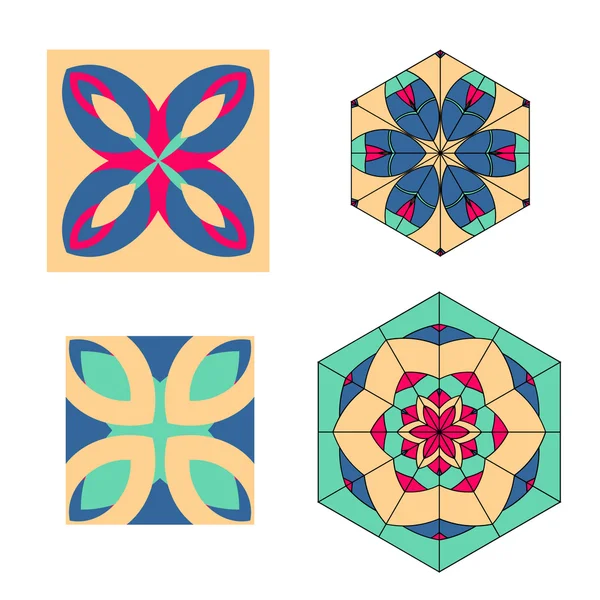 Spitze floralen ethnischen Ornament Muster — Stockvektor