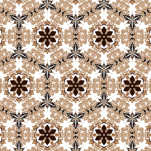 Primitive simple retro seamless pattern mosaic — Stock Vector