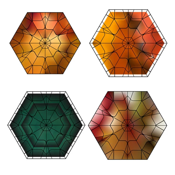 Set of gemstone vector pattern — Stock Vector