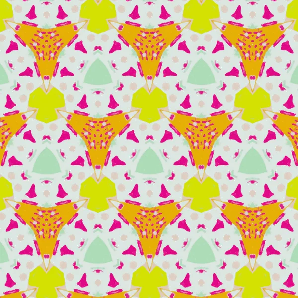 Cute abstract neon feminine pattern for textiles — Stock Vector