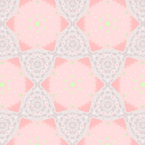 Cute abstract pink feminine pattern textiles — Stock Vector