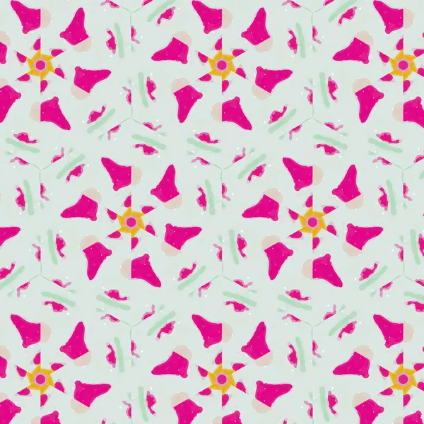 Mignon motif abstrait néon féminin pour textiles — Image vectorielle