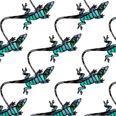 kertenkele heykelcik parlayan vitray şeklinde