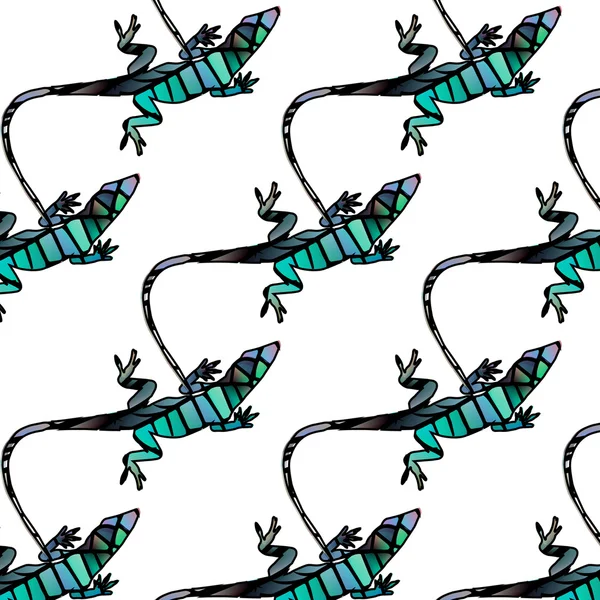 kertenkele heykelcik parlayan vitray şeklinde