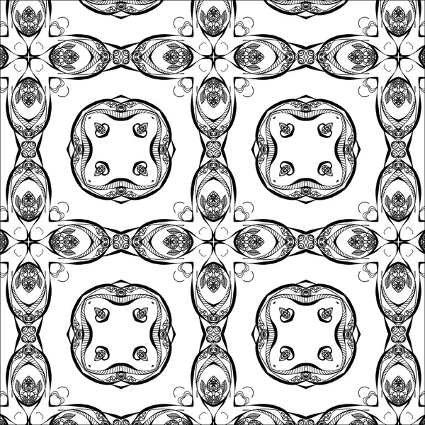 Primitive motif simple gris rétro sans couture — Image vectorielle
