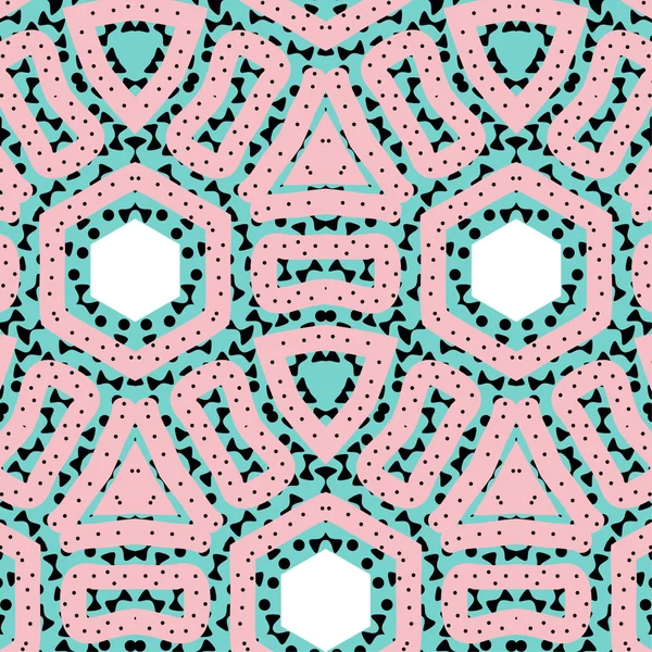 Romantisches rosa symmetrisches Muster — Stockvektor