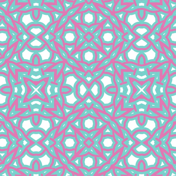 Romantisk rosa symmetriska mönster — Stock vektor