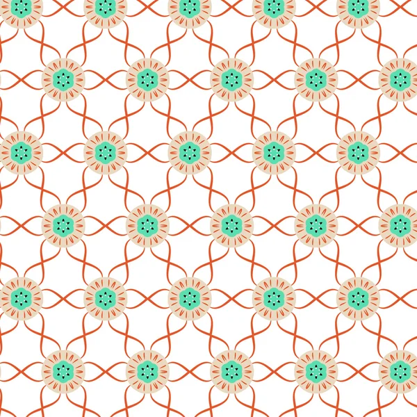 Lace  floral ethnic ornament seamless pattern — Stock Vector