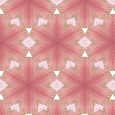 Göz alıcı pembe geometrik soyut etnik süsleme