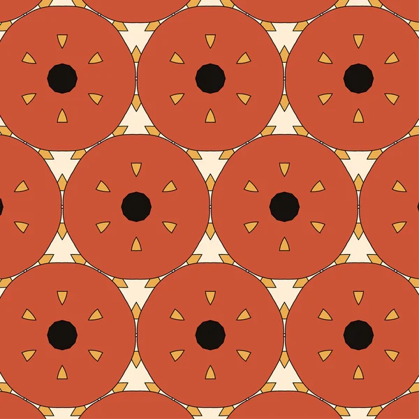 Дитячий абстрактний етнічний візерунок з яскравими апельсинами — стоковий вектор