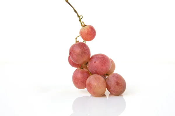 Bagas maduras brilhantes de uvas vermelhas — Fotografia de Stock