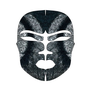 Soyut taklit Afrika maskesi