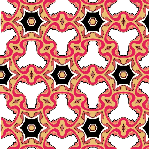 Glamoureuze kleur geometrische abstracte etnische sieraad — Stockvector