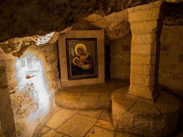 BETHLEHEM, ISRAEL - 12 de julio de 2015: Gruta de leche en Belén, Isr —  Fotos de Stock