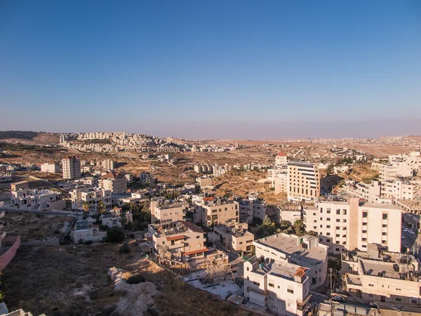 Veduta di Har Homa (Homat Shmuel) da Betlemme 2015 — Foto Stock