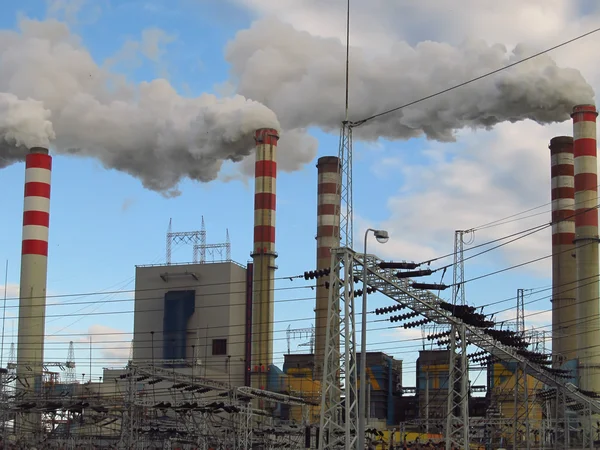 Lignite-fired plants — Stock Photo, Image