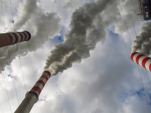 smoke from high chimneys