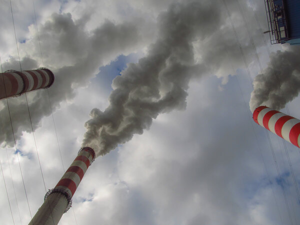 smoke from high chimneys