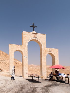 Yahudiye Desert, Israel 17 Temmuz 2017 r.: Place turizm hizmetleri b