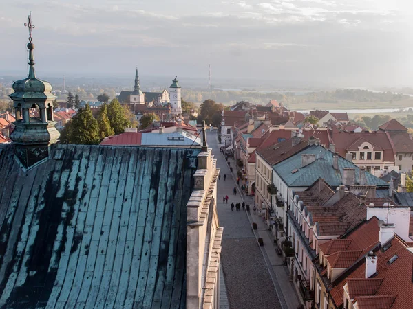Panorama of the historic old town Sandomierz — Stock Photo, Image